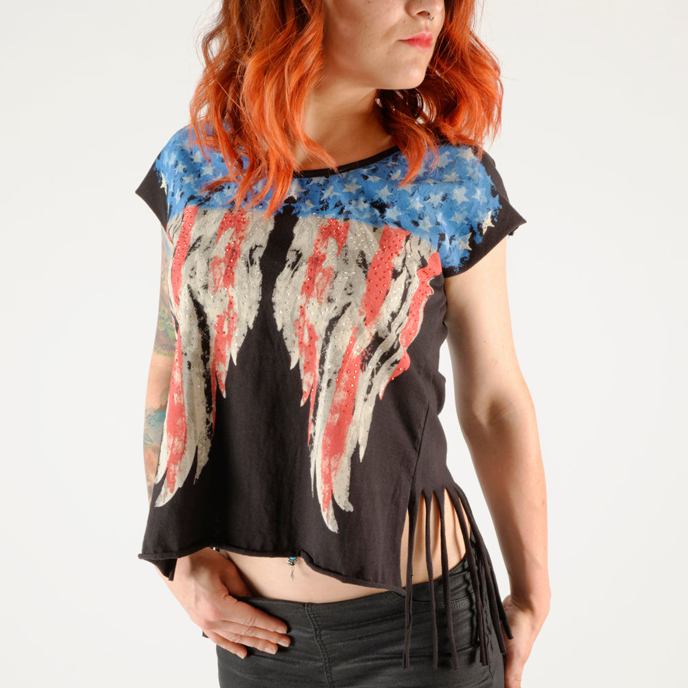 American Flag Wing / Frayed
