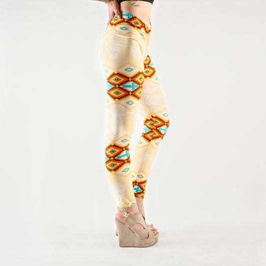 Aztec Leggings Gelb