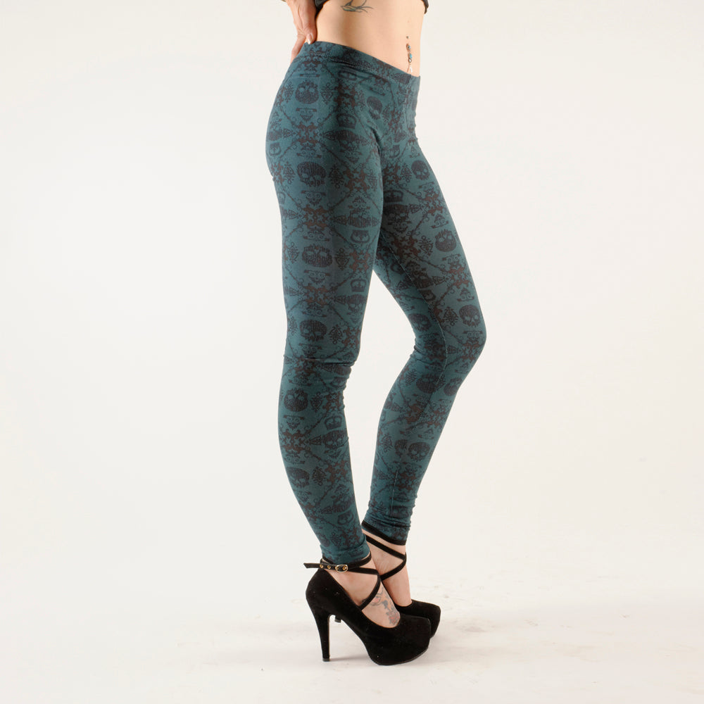 Oriental Leggings Petrol